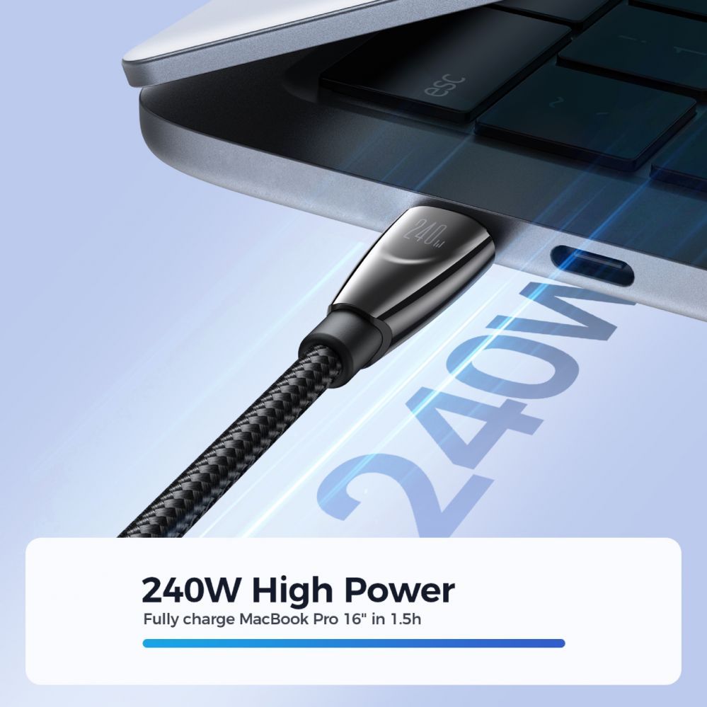 Cable Joyroom Joyroom Pioneer Series SA31-CC5 USB-C / USB-C cable 240W 1.2m - black