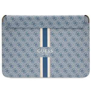 Aizmugurējais vāciņš Guess  Guess 4G Printed Stripes cover for a 16" laptop - blue 
