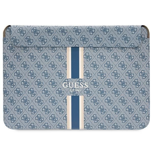 Back panel cover Guess Guess 4G Printed Stripes cover for a 16" laptop - blue