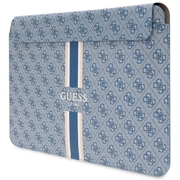 Back panel cover Guess Guess 4G Printed Stripes cover for a 16" laptop - blue