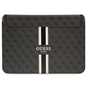 Aizmugurējais vāciņš Guess  Guess 4G Printed Stripes cover for a 16" laptop - black 
