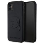 Back panel cover Karl Lagerfeld  Karl Lagerfeld KLHCN613DRKNK iPhone 11 / Xr 6.1" black/black hardcase Rubber Karl Head 3D 