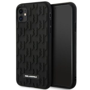 Aizmugurējais vāciņš Karl Lagerfeld  Karl Lagerfeld KLHCN61RUPKLPK iPhone 11 / Xr 6.1" hardcase black/black 3D Monogram 
