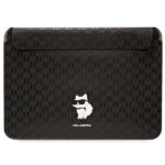 Nugarėlės dėklai Karl Lagerfeld  Karl Lagerfeld Saffiano Monogram Choupette case for a 16" laptop - black 