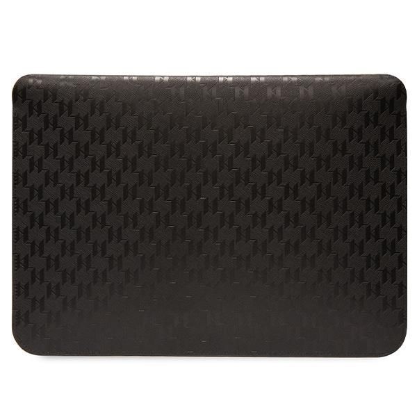 Tagakaaned Karl Lagerfeld Karl Lagerfeld Saffiano Monogram Ikonik case for a 16" laptop - black