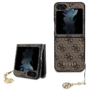 Aizmugurējais vāciņš Guess  Guess 4G Charms Collection case for Samsung Galaxy Z Flip 5 - brown 