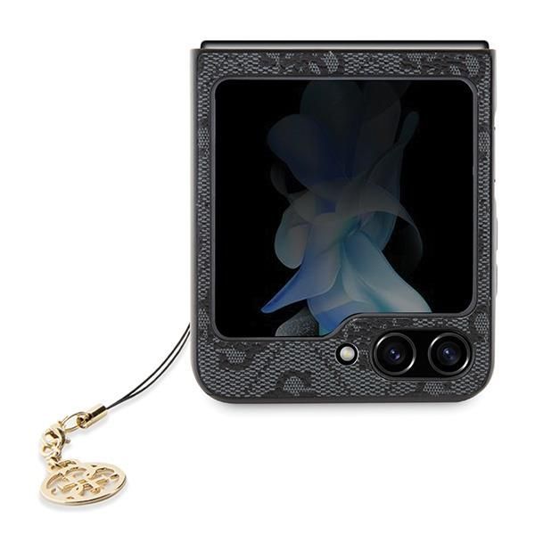 Back panel cover Guess Guess 4G Charms Collection case for Samsung Galaxy Z Flip 5 - gray