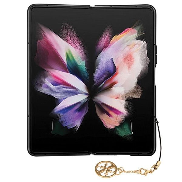 Aizmugurējais vāciņš Guess Guess GUHCZFD5GF4GGR F946 Z Fold5 gray/gray hardcase 4G Charms Collection