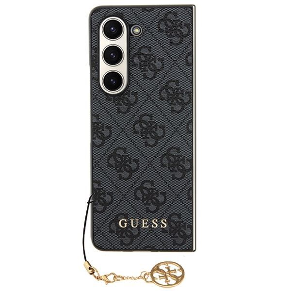 Aizmugurējais vāciņš Guess Guess GUHCZFD5GF4GGR F946 Z Fold5 gray/gray hardcase 4G Charms Collection