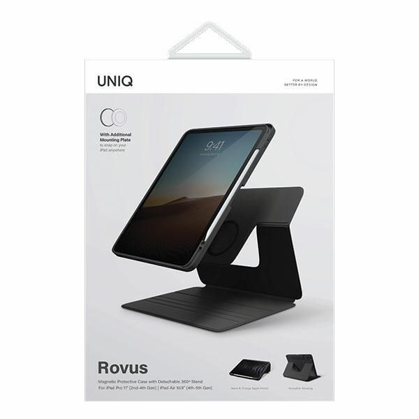 Tagakaaned UNIQ Uniq Rovus Magnetic Case for iPad Pro 11 (2021-2022) / Air 10.9" (2020-2022) - black