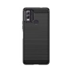 Back panel cover Hurtel  Carbon Case silicone case for Nokia C22 - black 