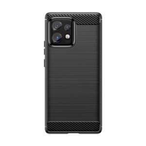 Aizmugurējais vāciņš Hurtel  Carbon Case silicone case for Motorola Edge 40 Pro - black 