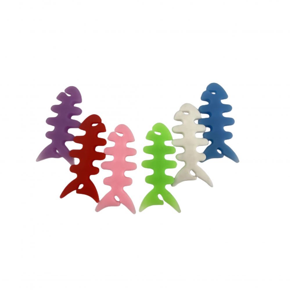 Other Hurtel Fish-shaped headphone cable wrap - green