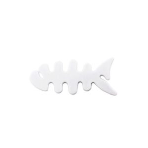 Other Hurtel  Fish-shaped headphone cable wrap - white 