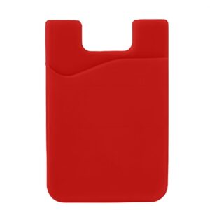 Nugarėlės dėklai Hurtel  Self-adhesive card case for the back of the phone - red 