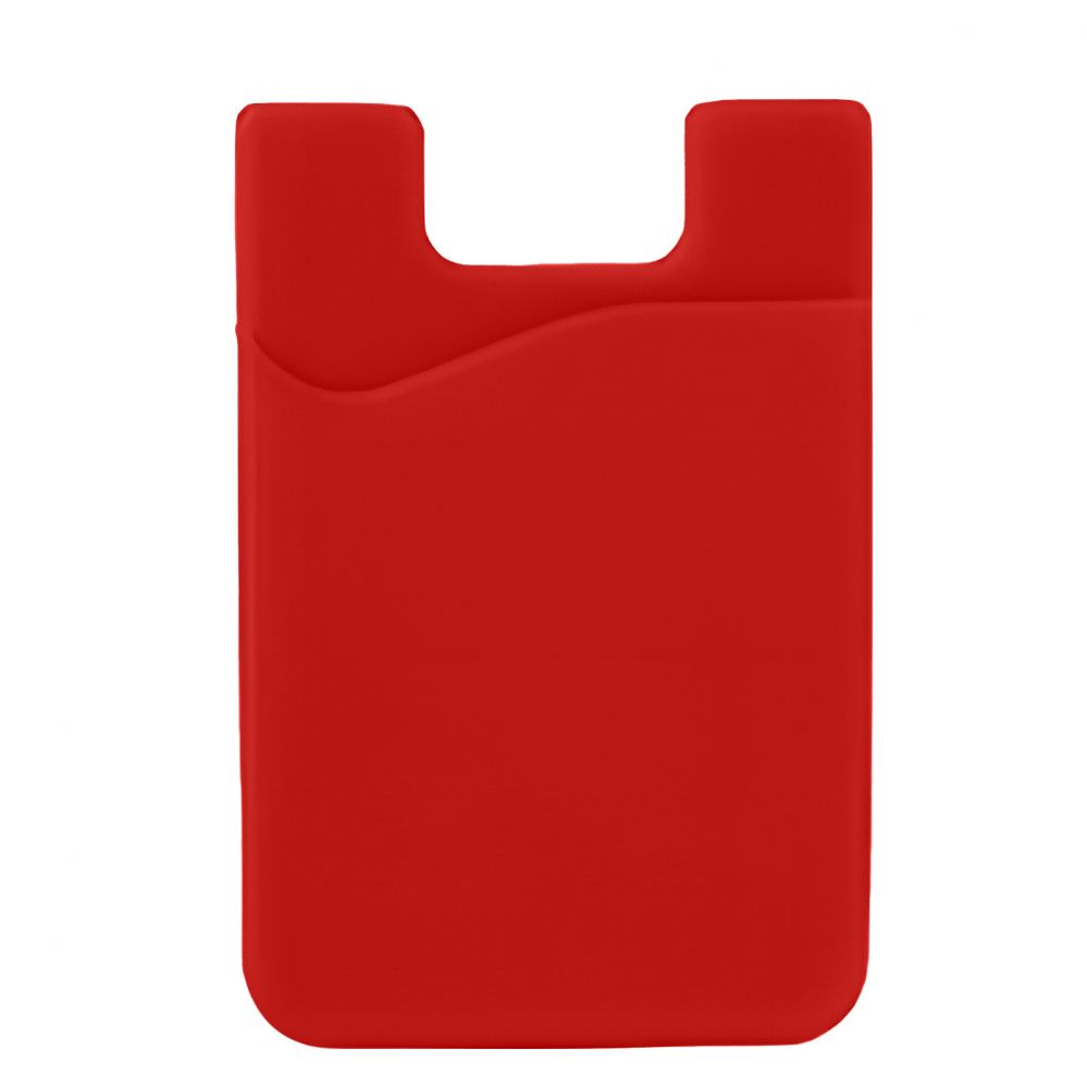 Nugarėlės dėklai Hurtel Self-adhesive card case for the back of the phone - red