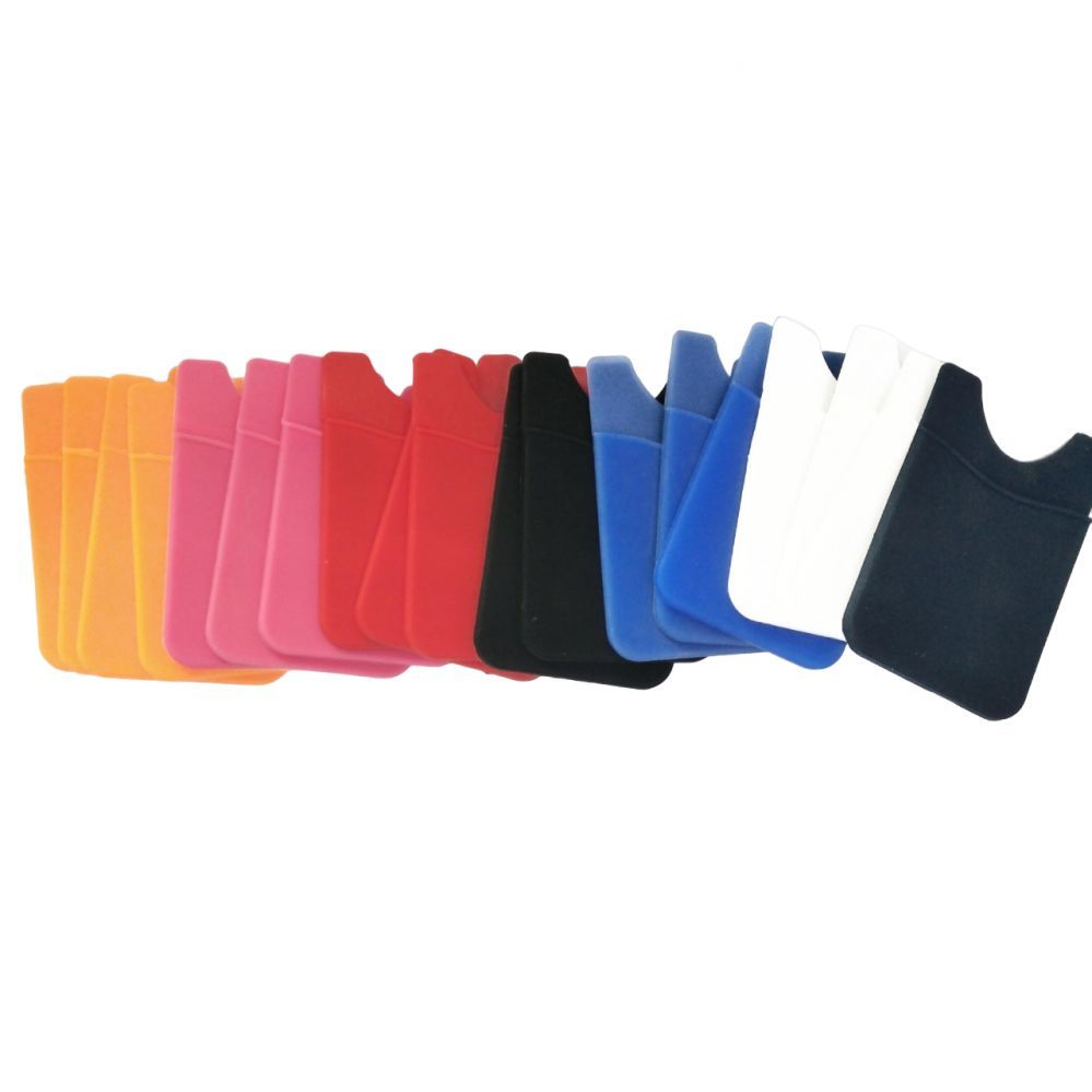 Nugarėlės dėklai Hurtel Self-adhesive card case for the back of the phone - blue