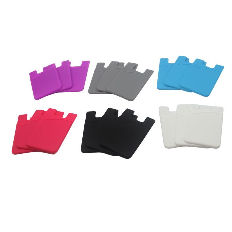 Nugarėlės dėklai Hurtel Self-adhesive card case for the back of the phone - blue