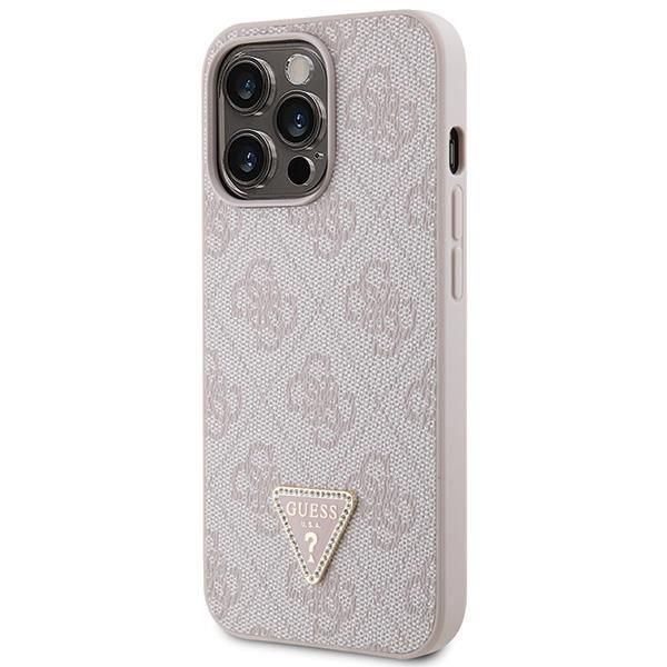 Tagakaaned Guess Guess GUHCP13XP4TDSCPP case for iPhone 13 Pro Max 6.7" - pink Crossbody 4G Metal Logo