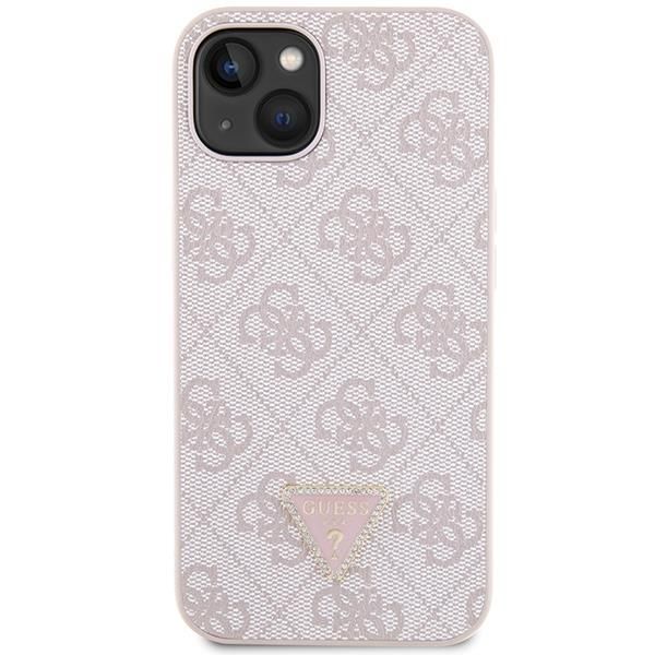 Tagakaaned Guess Guess GUHCP14XP4TDSCPP case for iPhone 14 Pro Max 6.7" - pink Crossbody 4G Metal Logo
