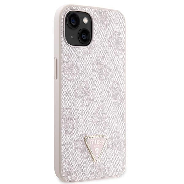 Tagakaaned Guess Guess GUHCP14XP4TDSCPP case for iPhone 14 Pro Max 6.7" - pink Crossbody 4G Metal Logo