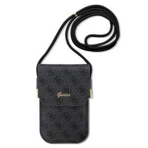 Aizmugurējais vāciņš Guess  Guess 4G Metal Script Logo handbag - black 