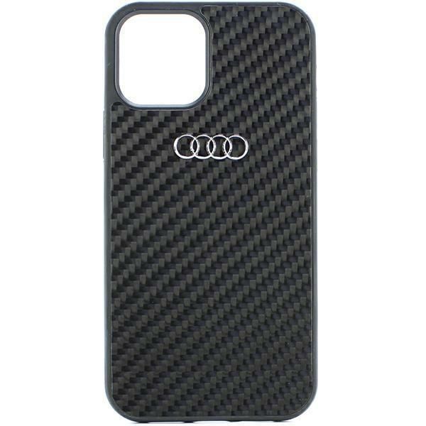 Back panel cover Audi Audi Carbon Fiber iPhone 11 / Xr 6.1" black/black hardcase AU-TPUPCIP11-R8/D2-BK