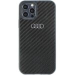 Aizmugurējais vāciņš Audi  Audi Carbon Fiber iPhone 12/12 Pro 6.1" black/black hardcase AU-TPUPCIP12P-R8/D2-BK