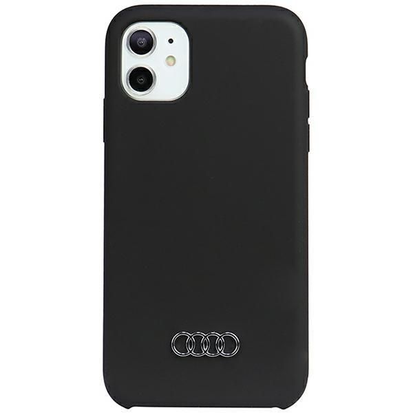 Back panel cover Audi Audi Silicone Case iPhone 12/12 Pro 6.1" black/black hardcase AU-LSRIP12P-Q3/D1-BK
