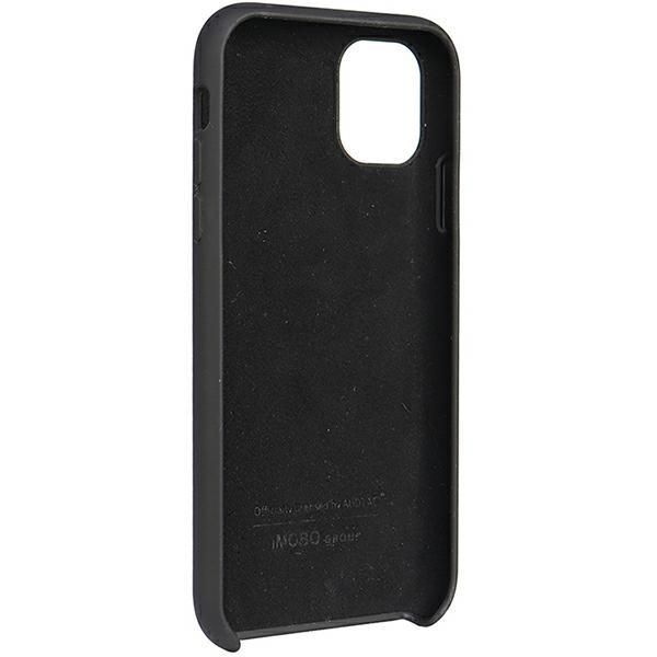 Back panel cover Audi Audi Silicone Case iPhone 12/12 Pro 6.1" black/black hardcase AU-LSRIP12P-Q3/D1-BK