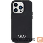Back panel cover Audi  Audi Silicone Case iPhone 14 Pro 6.1" black/black hardcase AU-LSRIP14P-Q3/D1-BK