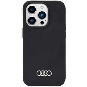 Aizmugurējais vāciņš Audi  Audi Silicone Case iPhone 14 Pro 6.1" black/black hardcase AU-LSRIP14P-Q3/D1-BK