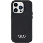 Back panel cover Audi  Audi Silicone Case iPhone 14 Pro Max 6.7" black/black hardcase AU-LSRIP14PM-Q3/D1-BK