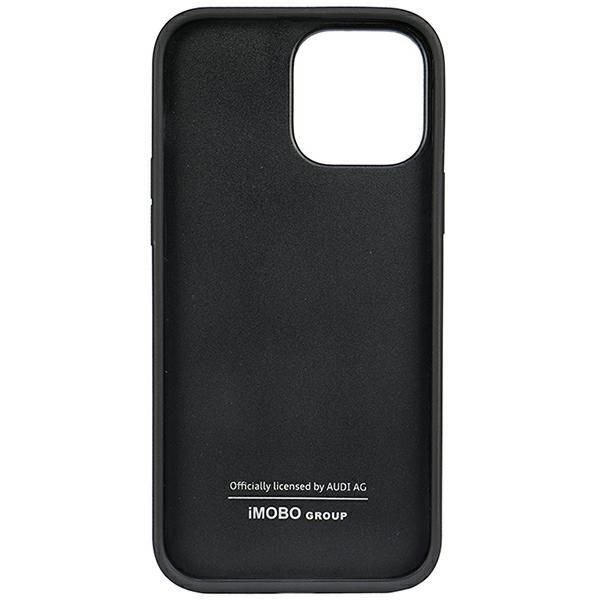Back panel cover Audi Audi Synthetic Leather iPhone 13 Pro Max 6.7" black/black hardcase AU-TPUPPCIP13PM-TT/D1-BK