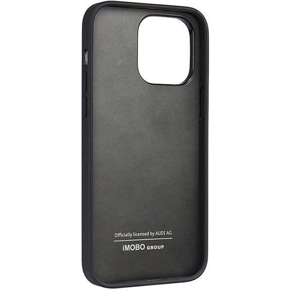 Back panel cover Audi Audi Synthetic Leather iPhone 14 Pro Max 6.7" black/black hardcase AU-TPUPPCIP14PM-TT/D1-BK