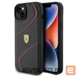 Tagakaaned Ferrari  Ferrari Twist Metal Logo case for iPhone 15 Plus - black