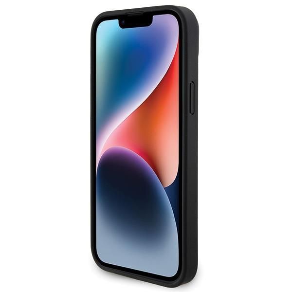 Back panel cover Ferrari Ferrari Twist Metal Logo case for iPhone 15 Plus - black