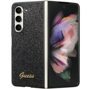 Aizmugurējais vāciņš Guess  Guess Glitter Script case for Samsung Galaxy Z Fold 5 - black 