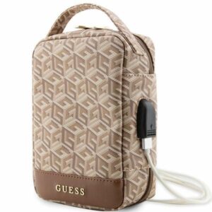 Aizmugurējais vāciņš Guess  Guess GUHBHGCFSEW Organizer bag - brown GCube Stripe 
