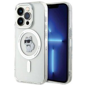 Aizmugurējais vāciņš Karl Lagerfeld  Karl Lagerfeld IML Choupette MagSafe case for iPhone 15 Pro - transparent 