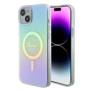 Nugarėlės dėklai Guess  Guess GUHMP15MHITSQ iPhone 15 Plus 6.7" turquoise/turquoise hardcase IML Iridescent MagSafe 