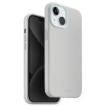 Чехол на заднюю панель UNIQ  Uniq Lino Hue Magclick Charging case for iPhone 15 - light gray 