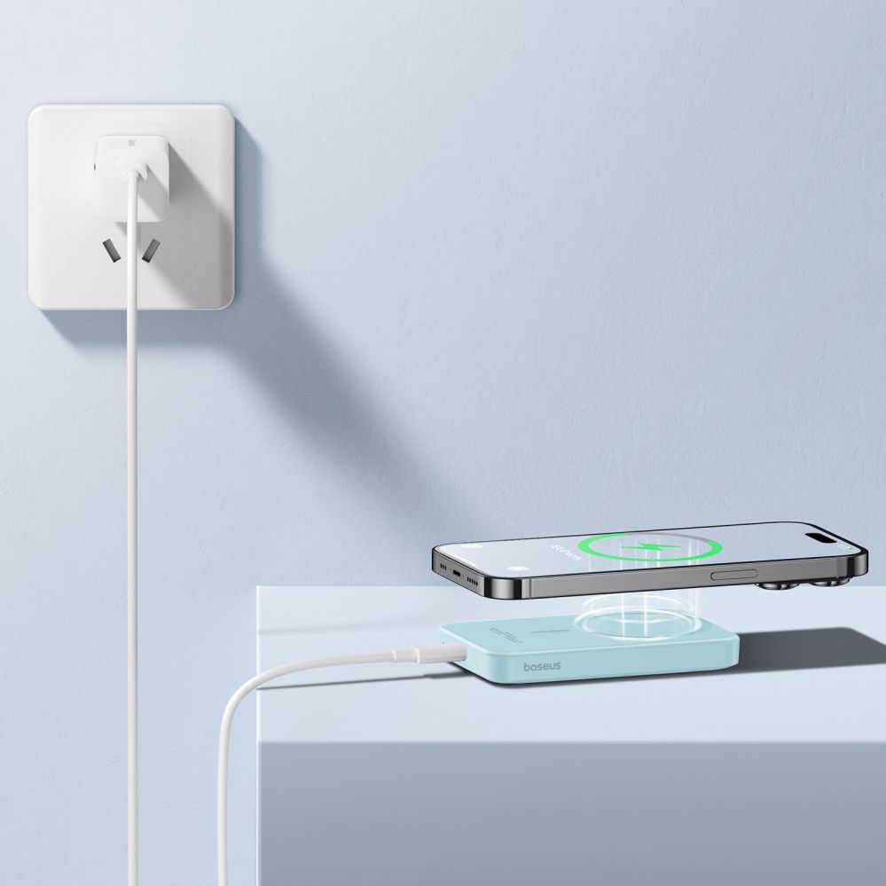 Power bank Baseus Baseus mini power bank 5000mAh 20W + USB-C cable (20V/3A) - blue