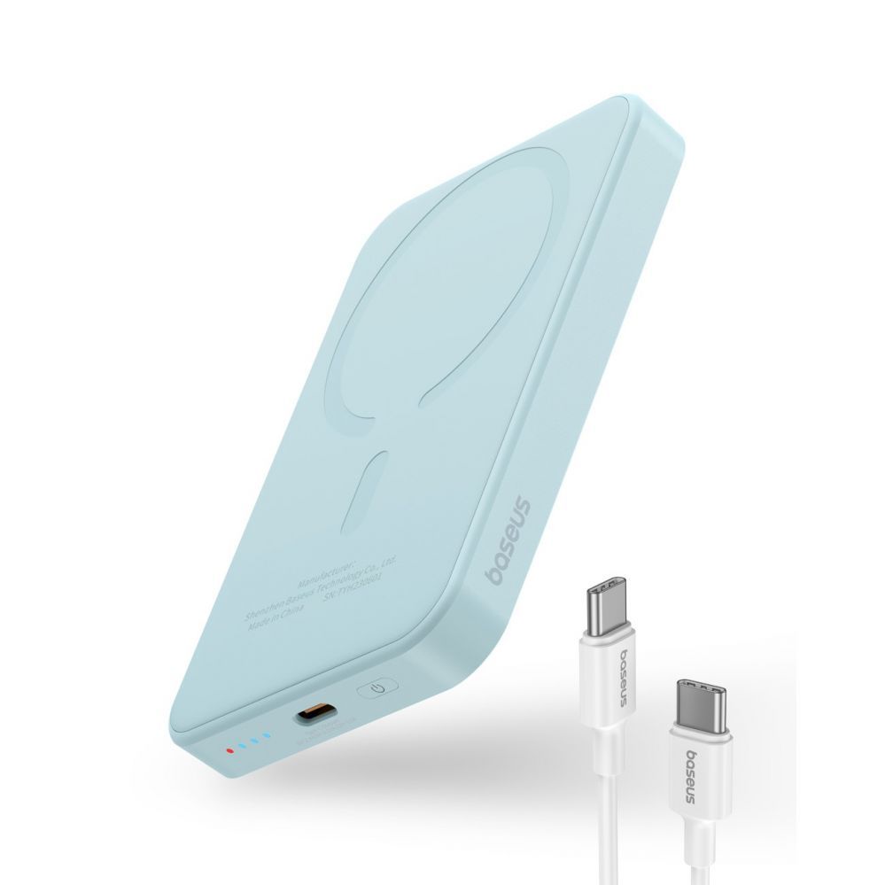 Power bank Baseus Baseus mini power bank 5000mAh 20W + USB-C cable (20V/3A) - blue