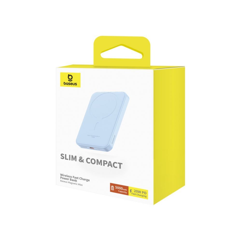 Power bank Baseus Baseus mini power bank 5000mAh 20W + USB-C cable (20V/3A) - blue