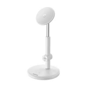 Auto holder Baseus  Baseus MagPro magnetic standing holder for the phone - white 