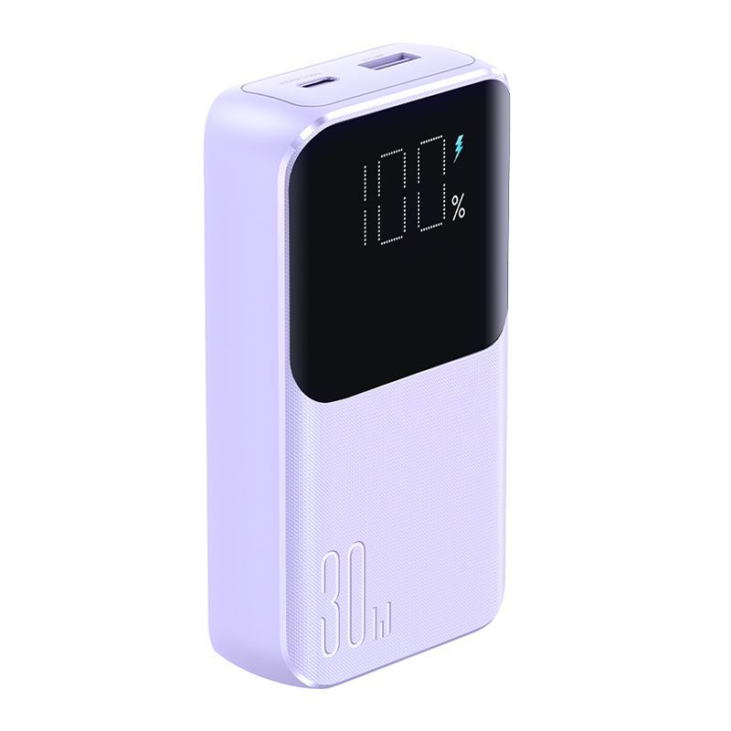 Ārējais akumulators Joyroom Joyroom JR-PBC06 mini power bank with built-in USB-C / Lightning cables 30W 10000mAh - purple