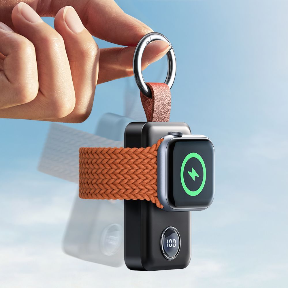 Ārējais akumulators Joyroom Joyroom wireless powerbank 2000mAh 3W for Apple Watch black (JR-WQW01)