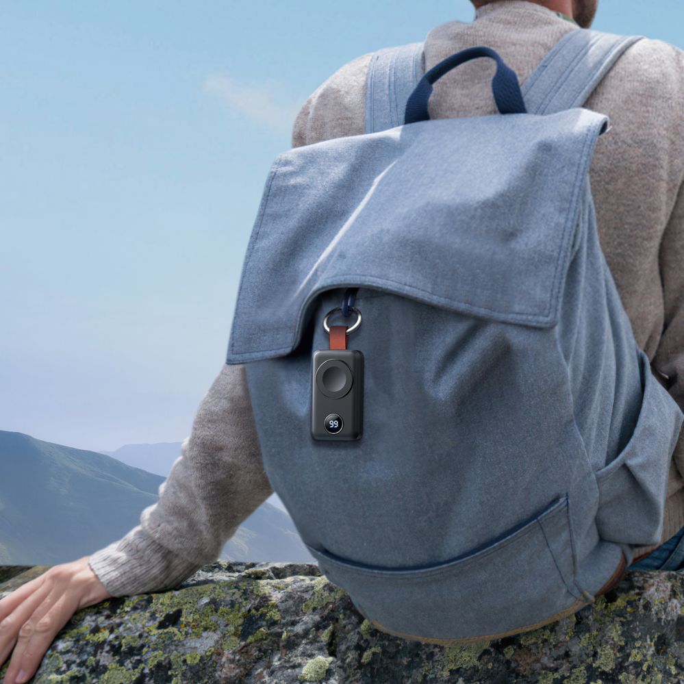 Ārējais akumulators Joyroom Joyroom wireless powerbank 2000mAh 3W for Apple Watch black (JR-WQW01)