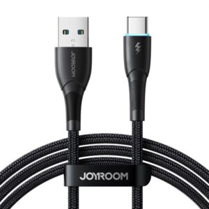 Kabelis Joyroom  Joyroom Starry Series SA32-AC3 3A USB-A / USB-C cable 1m - black